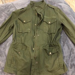 Green utility jacket